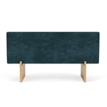 Danny Dust Blue Textured Weave / Oak