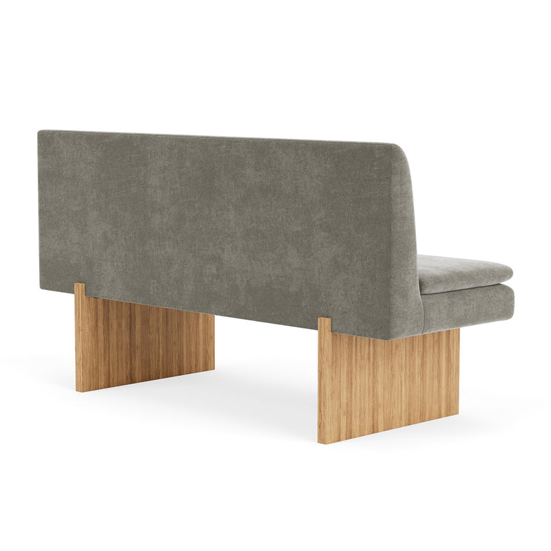 Planet Grey Green Fabric / Oak