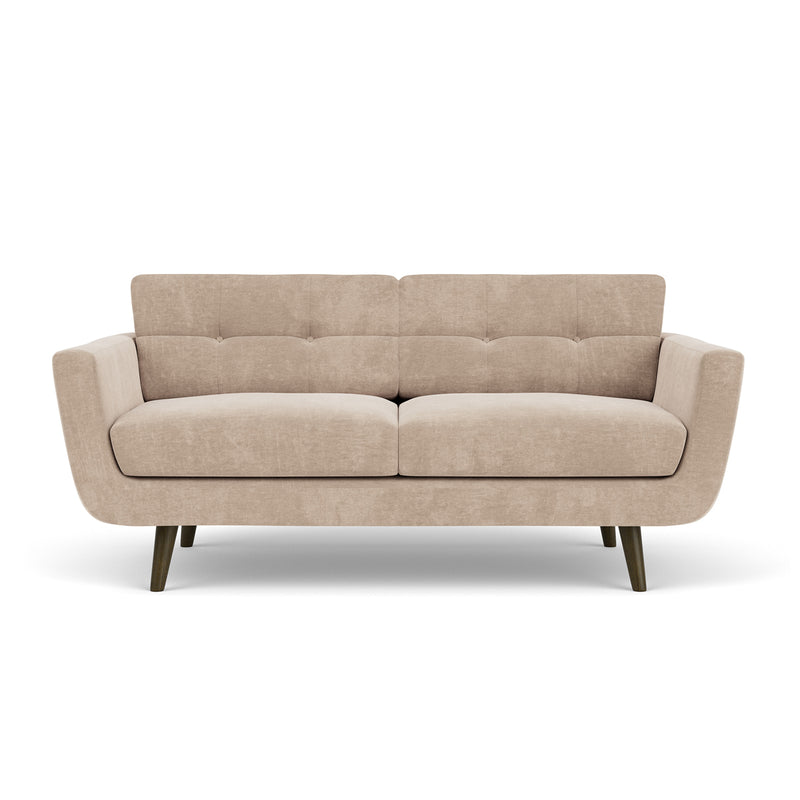 Danny Cream Textured Weave / Dark Walnut