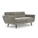 Planet Grey Green Fabric / Dark Walnut