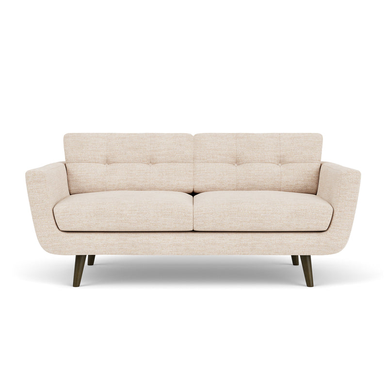 Vega Cream Textured Weave / Dark Walnut