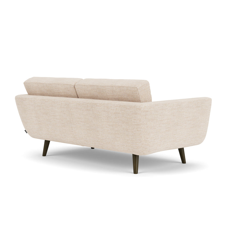 Vega Cream Textured Weave / Dark Walnut