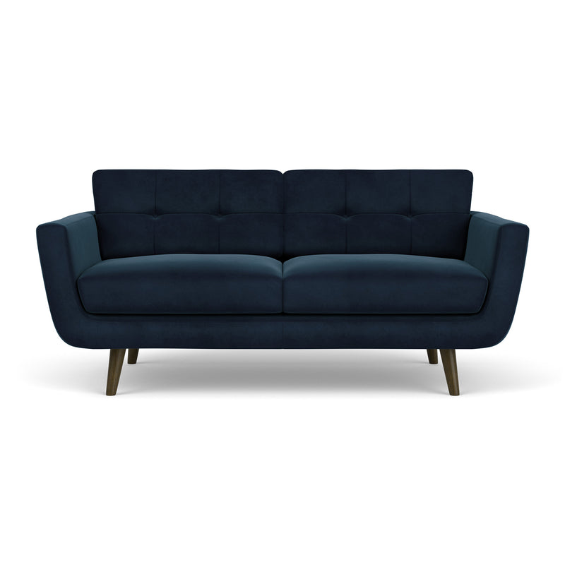 Lux Navy Velvet / Dark Walnut