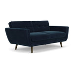 Lux Navy Velvet / Dark Walnut