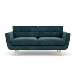 Danny Dust Blue Textured Weave / Oak