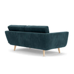 Danny Dust Blue Textured Weave / Oak