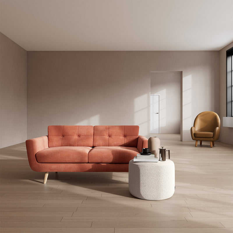 Danny Dusty Rose Textured Weave / Oak