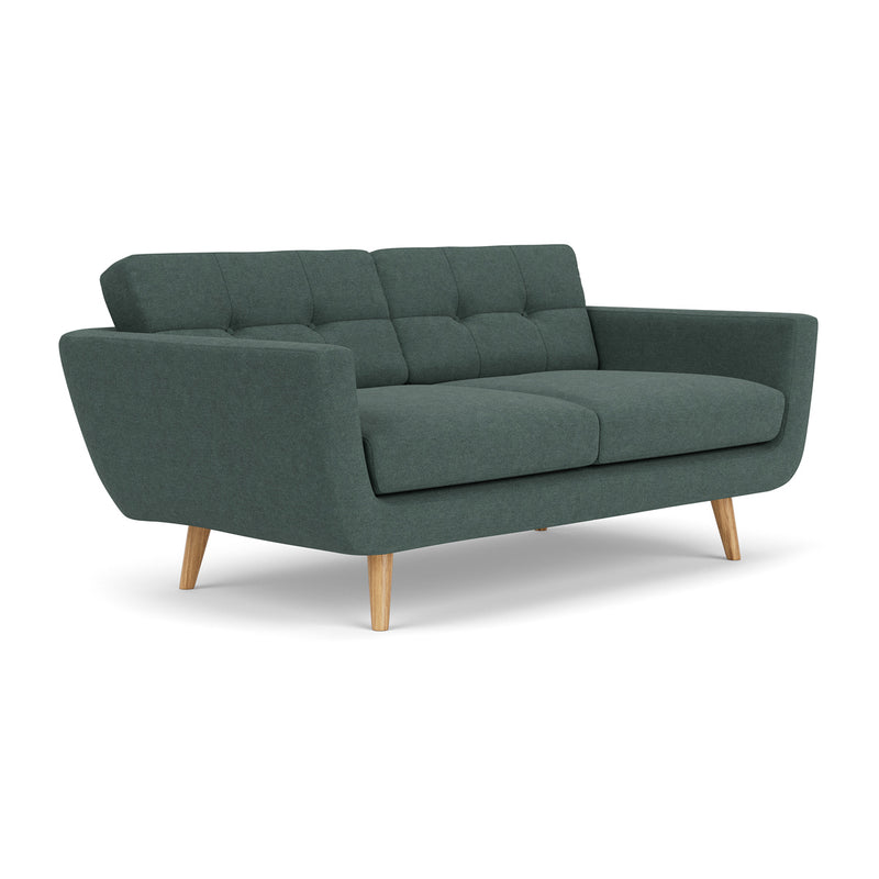 Form Blue Grey Fabric / Oak