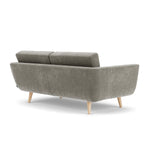 Planet Grey Green Fabric / Oak