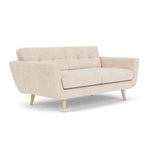 Vega Cream Textured Weave / Oak