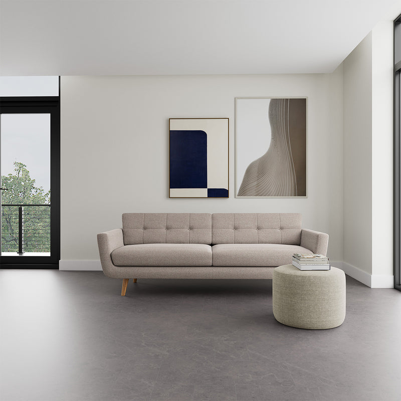 Agnes Brown Textured Weave / Oak