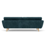 Danny Dust Blue Textured Weave / Oak