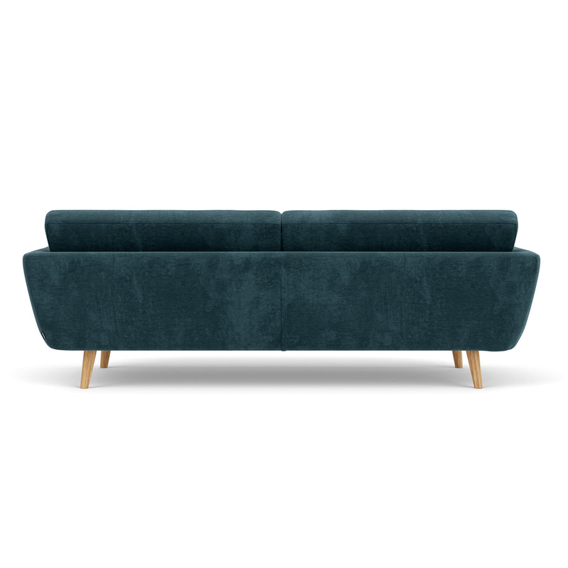 Danny Dust Blue Textured Weave / Oak