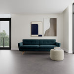 Danny Dust Blue Textured Weave / Oak