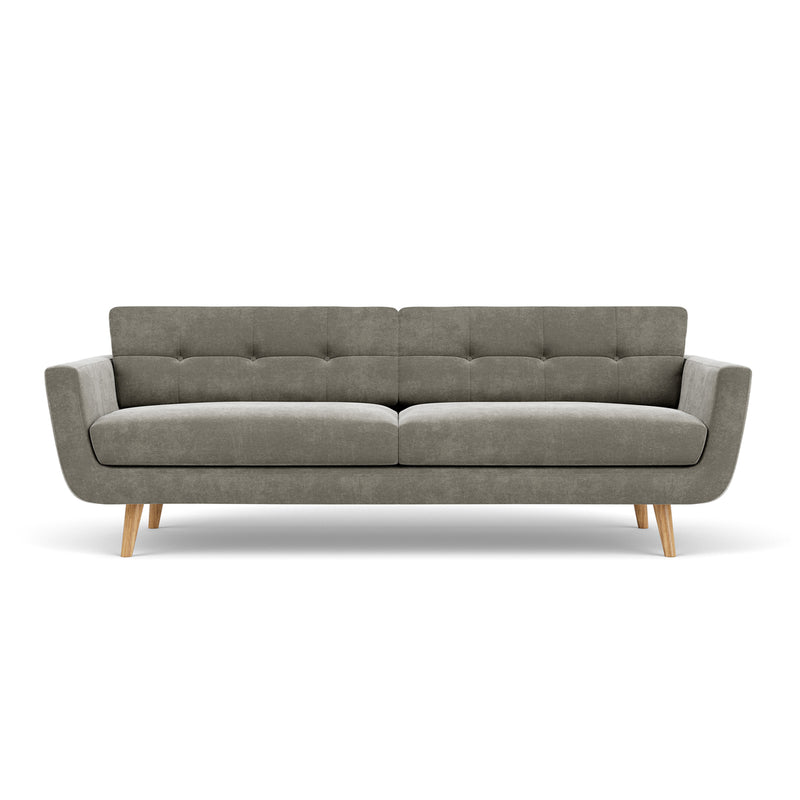 Planet Grey Green Fabric / Oak