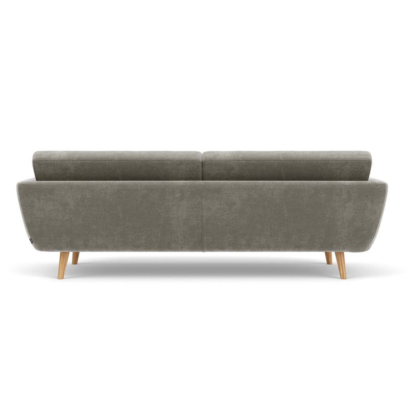 Planet Grey Green Fabric / Oak