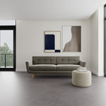 Planet Grey Green Fabric / Oak
