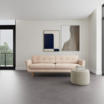 Vega Cream Textured Weave / Oak