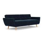 Lux Navy Velvet / Oak