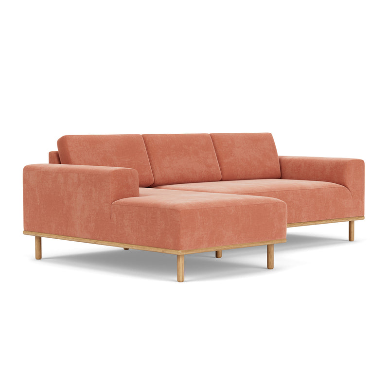 Danny Dusty Rose Textured Weave / Oak