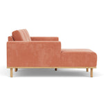 Danny Dusty Rose Textured Weave / Oak