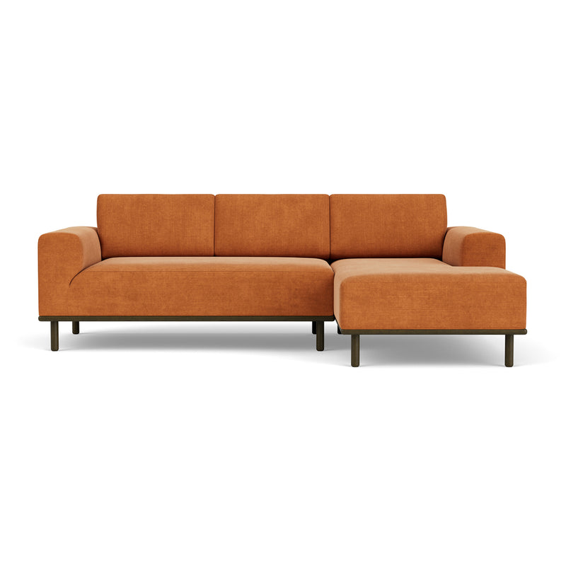 Danny Amber Textured Weave / Dark Walnut