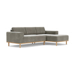 Planet Grey Green Fabric / Oak