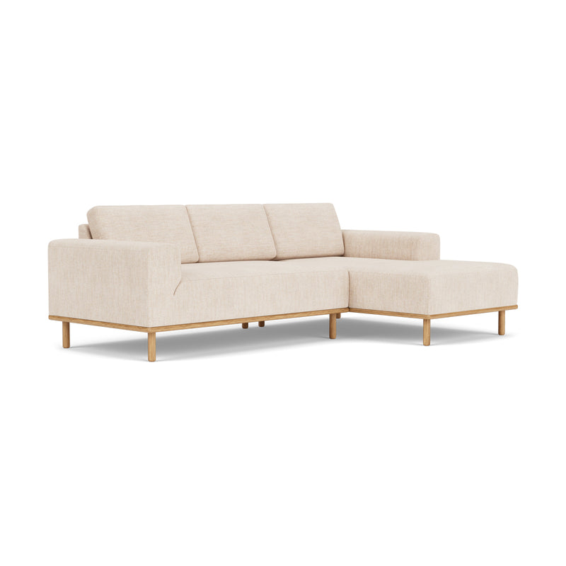 Vega Cream Textured Weave / Oak