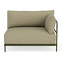 Vincent Outdoor 1 Seater Right Modular Sofa - Clary Sage Green