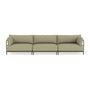 Vincent Outdoor 3.5 Seater Modular Sofa - Clary Sage Green