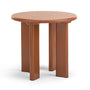 Nova Chunky Round Side Table - Muted Terracotta