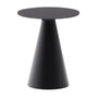 Wilshire Glass Side Table - Black / 30cm