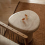 Azzurra Side Table - Travertine Finish