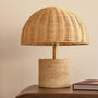 Sienna Marble Table Lamp - Travertine