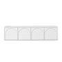 Aurora 4 Door TV Unit - White Oak