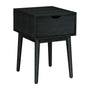 Luna High Bedside Table - Black