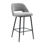Belmont Fabric Bar Stool - Grey Weave