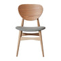 Potter Fabric Dining Chair - Grey Weave / Ash