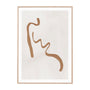 Abstract Figure Caramel 1 Print - 45 x 62cm