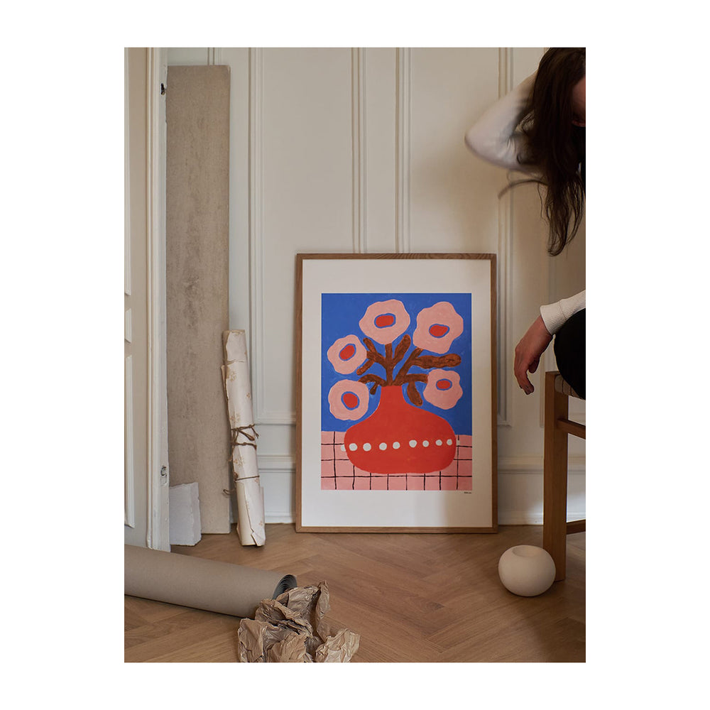 Flowers in a Pearl Vase Print