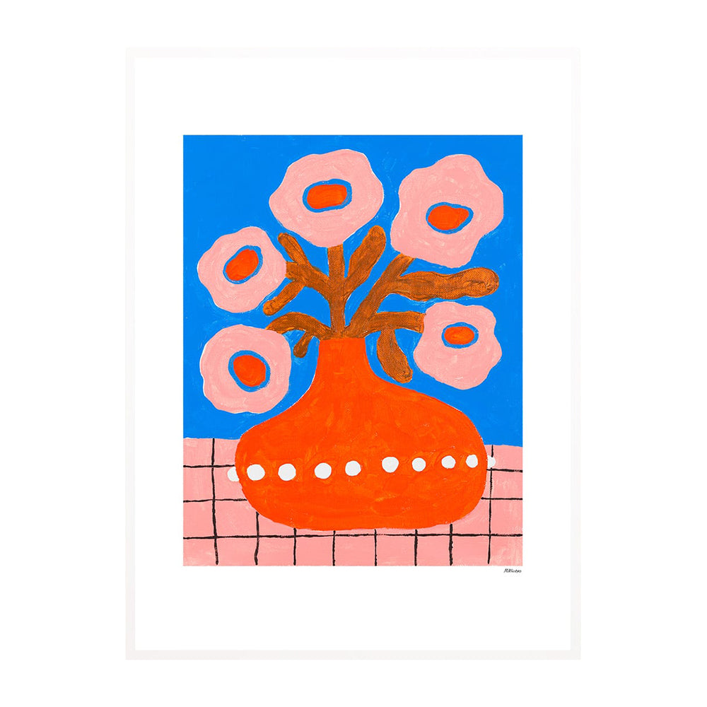 Flowers in a Pearl Vase Print
