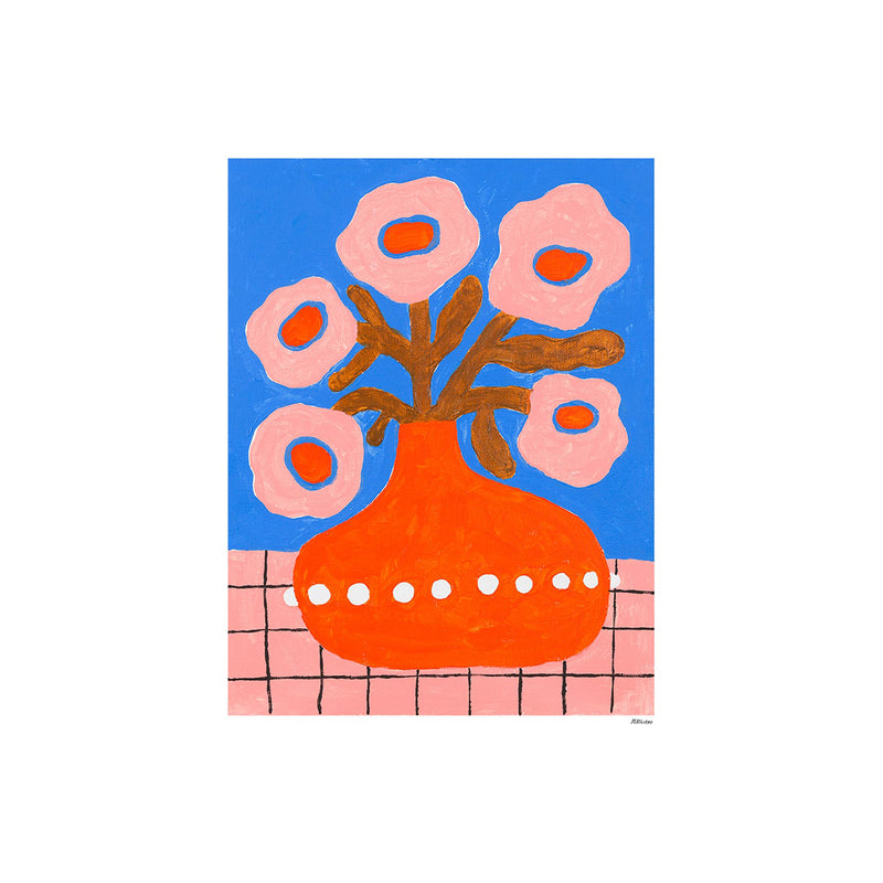 Flowers in a Pearl Vase Print