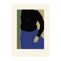 Black Top Blue Skirt Print - 30 x 40cm
