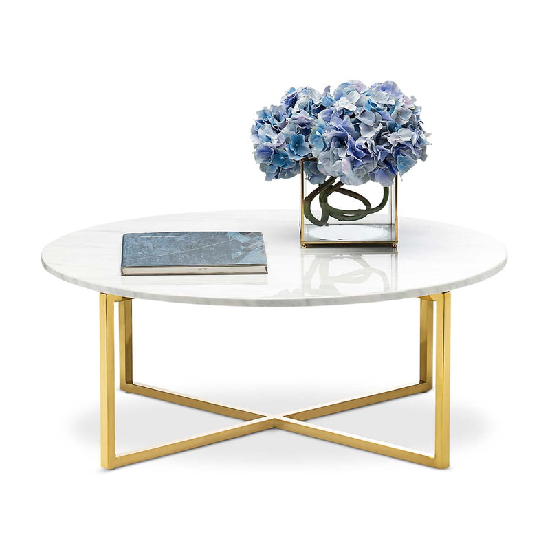 Luxe Round Marble Coffee Table