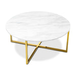 Luxe Round Marble Coffee Table