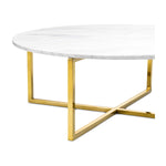 Luxe Round Marble Coffee Table