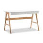 Nordic Style 2 Drawer Desk - Oak / White
