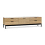 Reese Entertainment Unit - Oak / Black