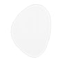 Pebble Mirror (70 x 90cm) - Bright White