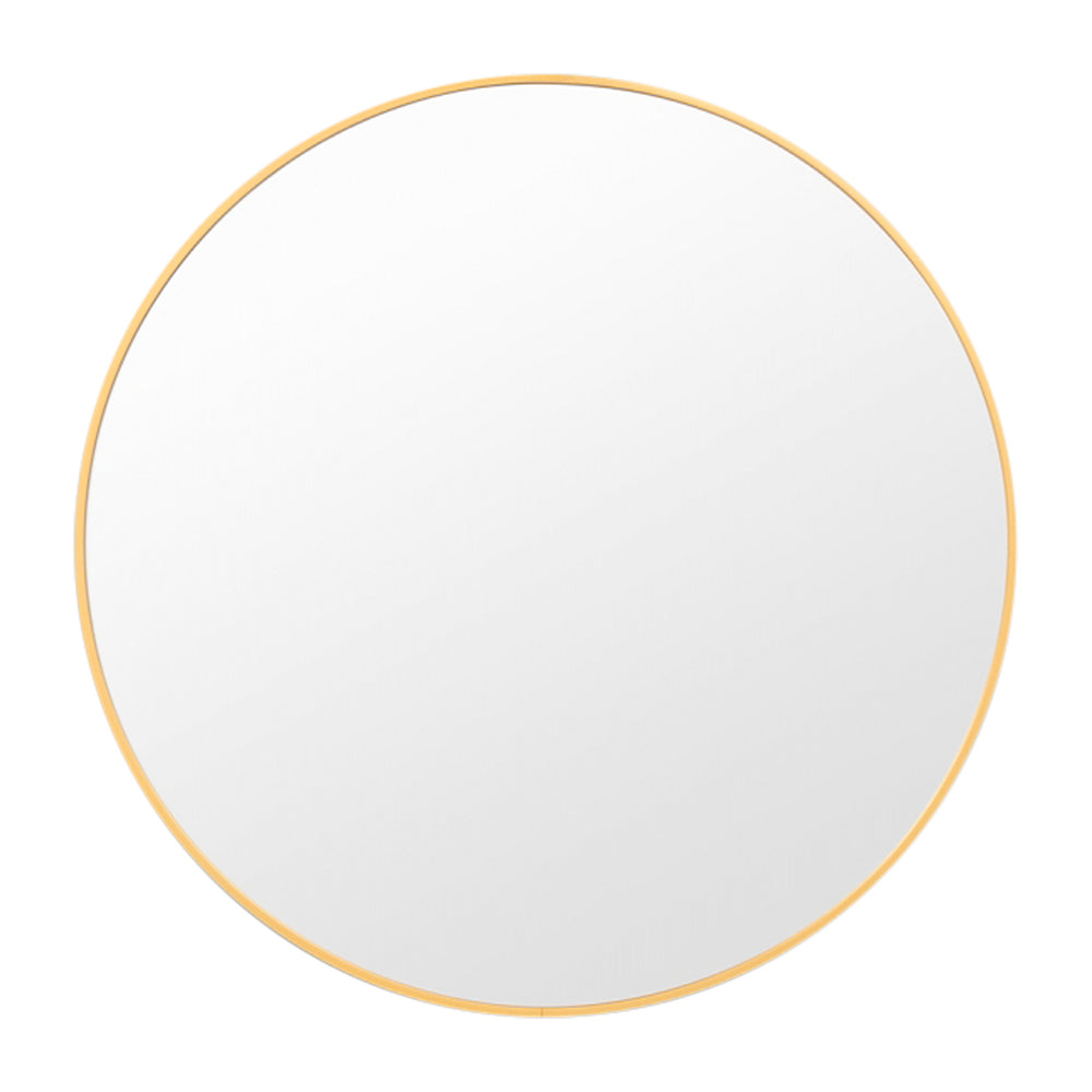 Simplicity Round Mirror (Brass)